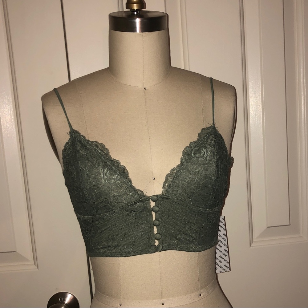 Urban Outfitters Lace button up bralette top